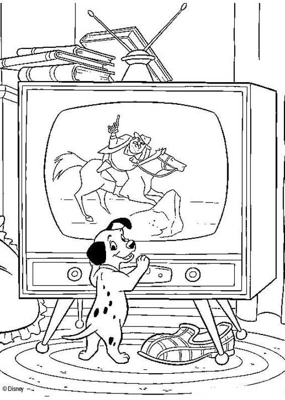 Plansa de colorat cu 101 Dalmatieni 37 31